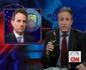 John Stewart with shampaigne bottle