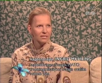 0808699-iraagi-teabeohvitser 28. jaanuar 2009 Terevisioon. Õige sõdur sulab ümbritseva taustaga ideaalselt kokku. (Ingrid Mühling näitel)