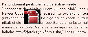 Selline ikoon plingib teksti peal 5-6 korda sekundis. Blokeerib hiire kasutamise.