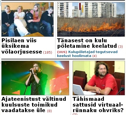 Postimehe esilehel on kirjas Tähismaade blogi kadumine.