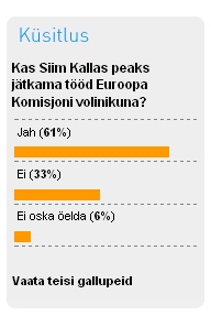 Interneti gallupi mõjutamine Siim Kallase kasuks.