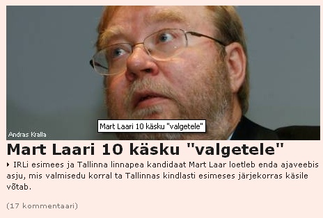 0808393 mart laar valged poliitikud vihkamisest tulenev liigitus. äripäev.ee lehel mart laar valged poliitikud vihkamisest tulenev liigitus. äripäev.ee lehel