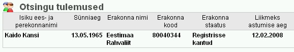 Register: Kaido Kansi on Rahvaliidu liige, keskkonnaameti juht.