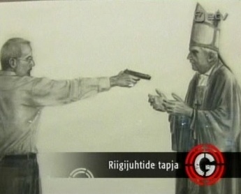 0808014 100101 0035 ringvaade lisa 3500 riigijuhtide tapja kunst benedict 1. oktoober 2010 ETV saade Ringvaade. Teade laist maailmast ühe natuke joonistada oskava inimese kohta, kes oma fantaasias mõrvab paavst Benedictus XVI-e
