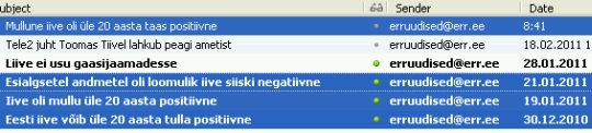 0807675 iive kas positiivne voi negatiivne ERR-i uudised otsivad positiivseid märke Eesti iibe kohta.